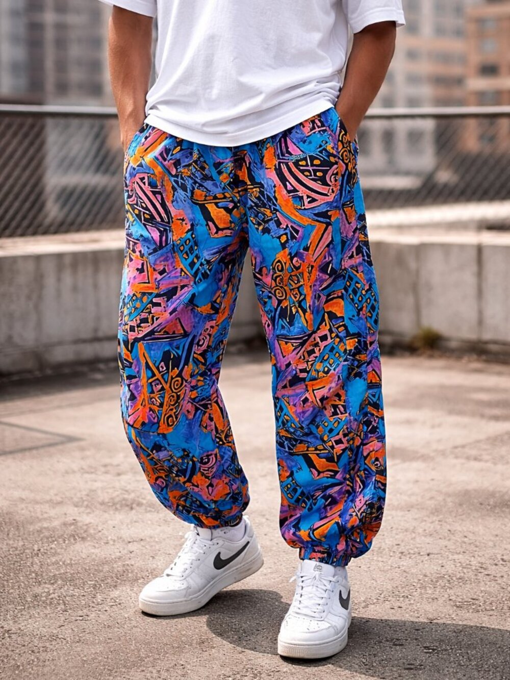 ⚠️CLEARANCE SALE⚠️Vintage 80s Reebok Track Pants Retro Windbreaker Style Size M